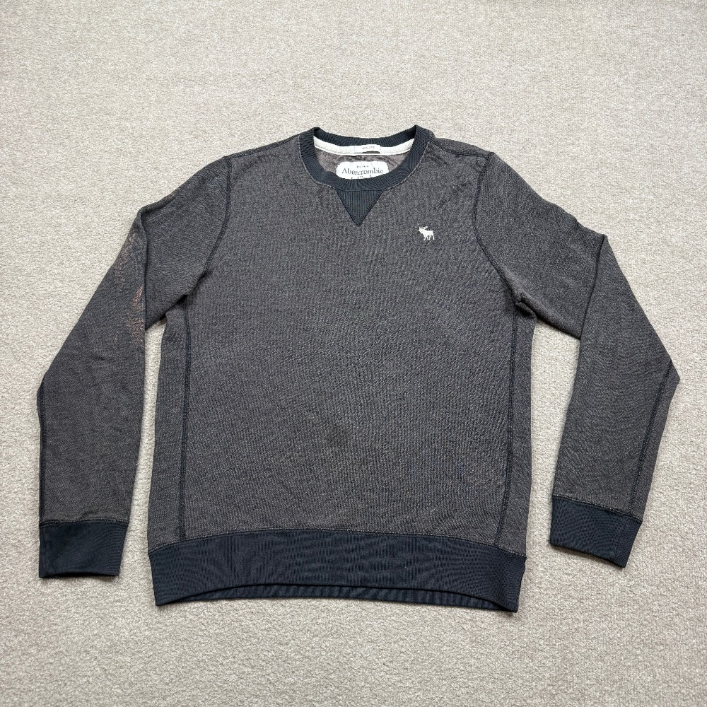 Vintage Abercrombie & Fitch Sweatshirt Mens Size M Medium Gray Pullover